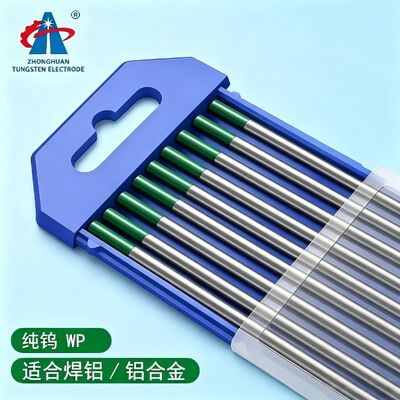 Green-head pure tungsten electrode WP